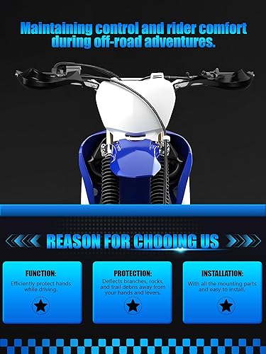 Miniatura 6 de JFG RACING Protectores de mano universales para motocicleta motocross para sur Ron cuatrimoto todoterreno motocross enduro MX- negro