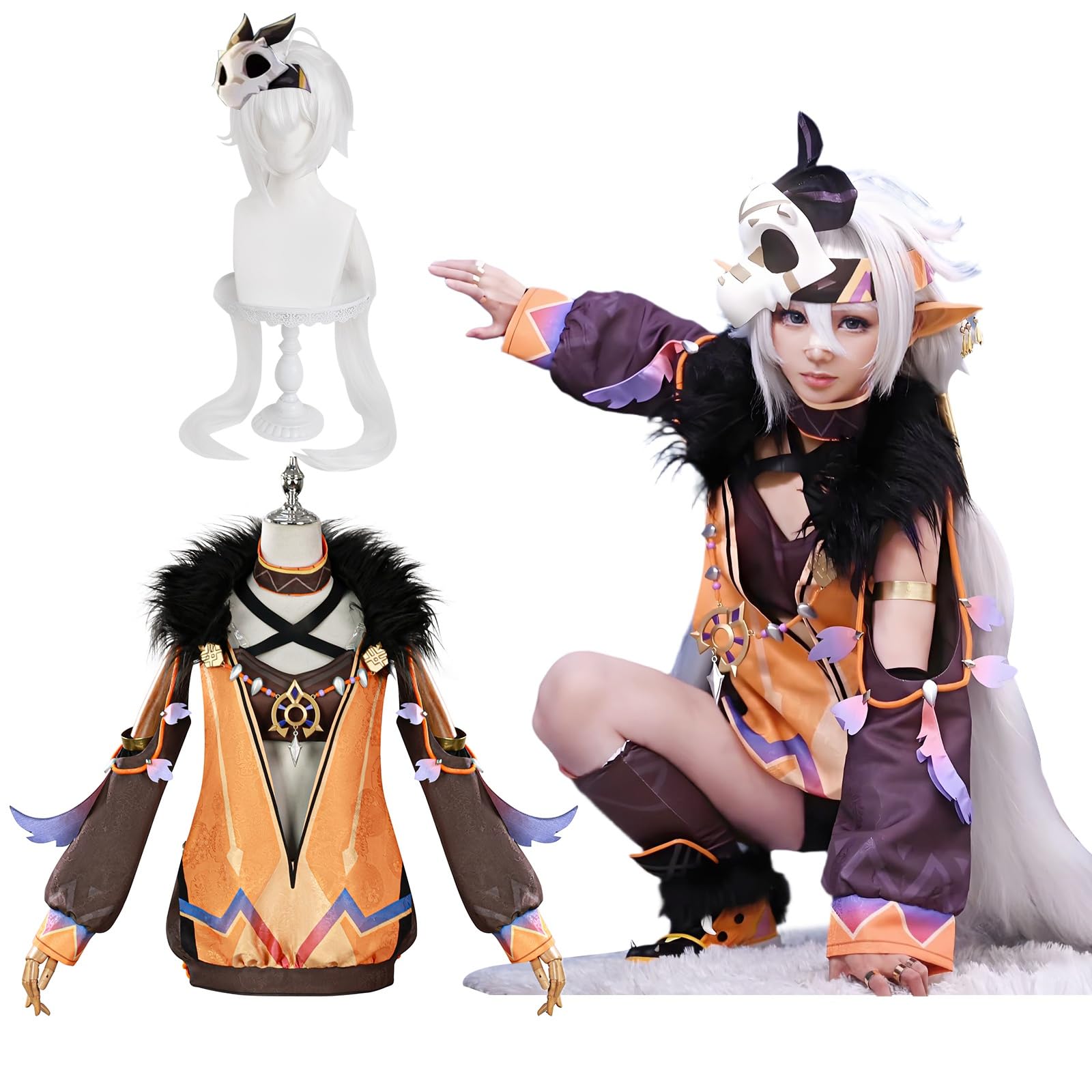 原神 コスプレ ウィッグ付き 人気キャラ コスプレ衣装 大人用 ゲーム衣装 L Amazon.co.jp: [神併良品] イアンサ コスプレ ウィッグ付き トレーナー