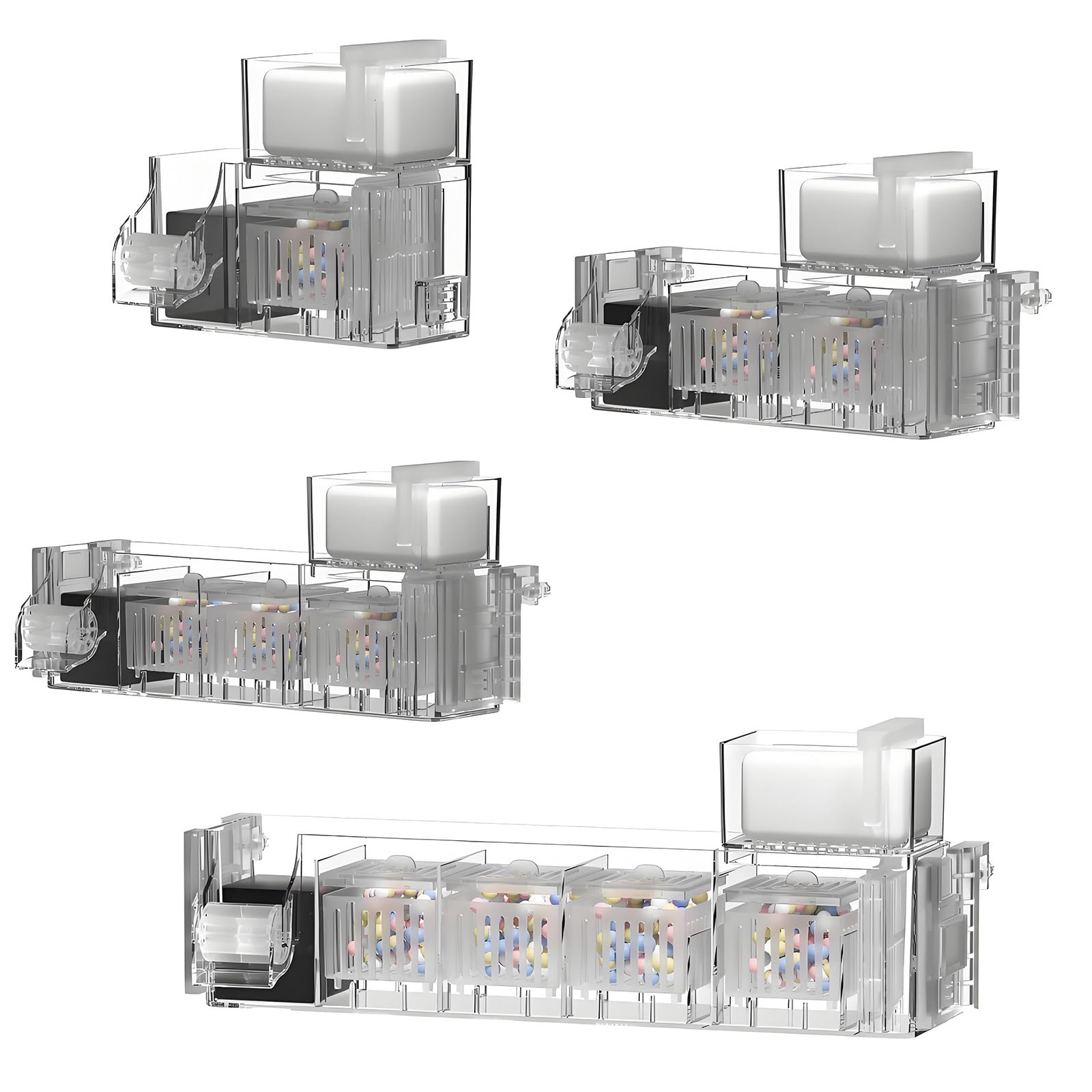 Filtración Externa compacta para circulación de Agua de Acuario Filtro Multifuncional silencioso Filtración Externa compacta para Acuario