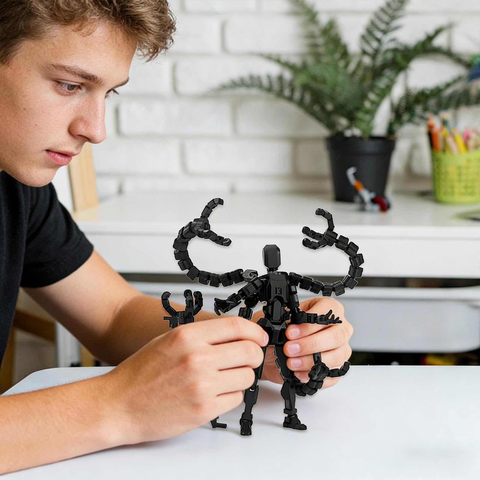 3D Printed Mannequin Toys, Action Figure Already Assembly, Multis-Jointed Movable Model With 3 Hand Types And 7 Tool Options - Image 5