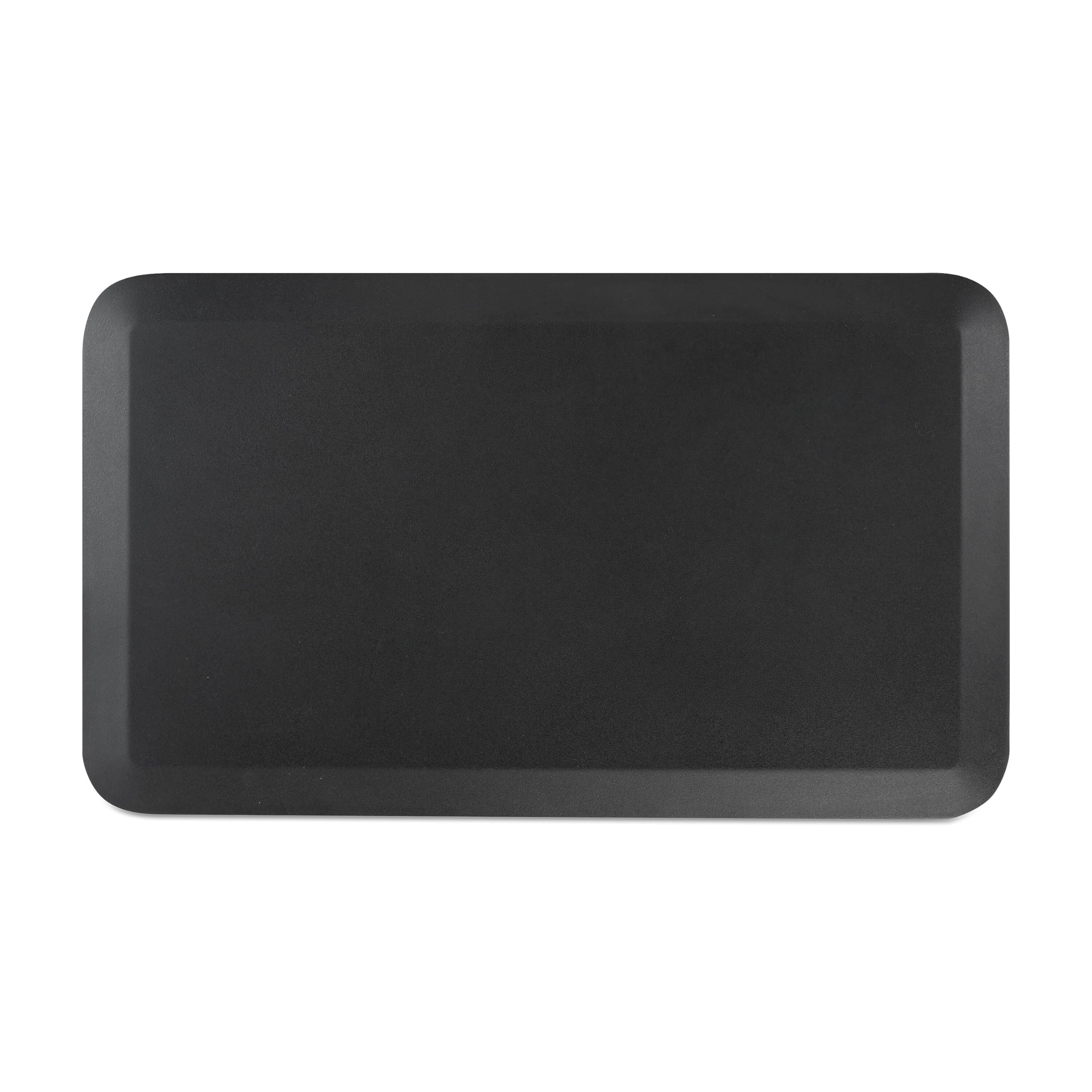 Staples Union & Scale Flexfit Anti-Fatigue Mat, 31.5-inch x 19.5-inch, Black, 2/Pack (UN61078VS)