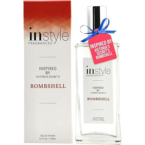 Instyle Fragrances, Inspired by Victoria's Secret's Bombshell, Women’s Eau de Toilette, CLEAN, Vegan, Paraben-Free, Never Tested on Animals, 3.4 Fluid Ounces