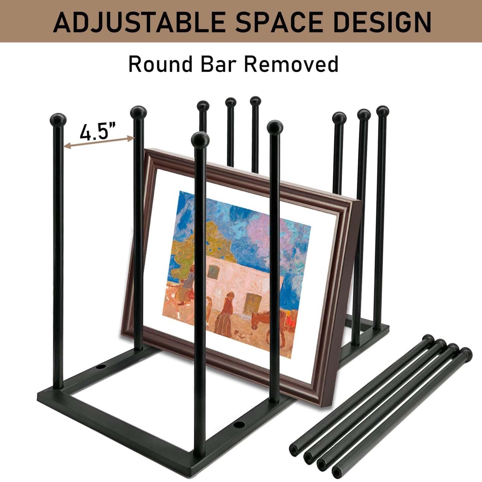 THEGA Kunst-Aufbewahrungsregal, Kunst-Trockengestell, Leinwand-Organizer, Präsentationsregal Für Malutensilien – Staffelei-Ständer Aus Metall Für Leinwandplatten, Malpaneele, Kunstdrucke
