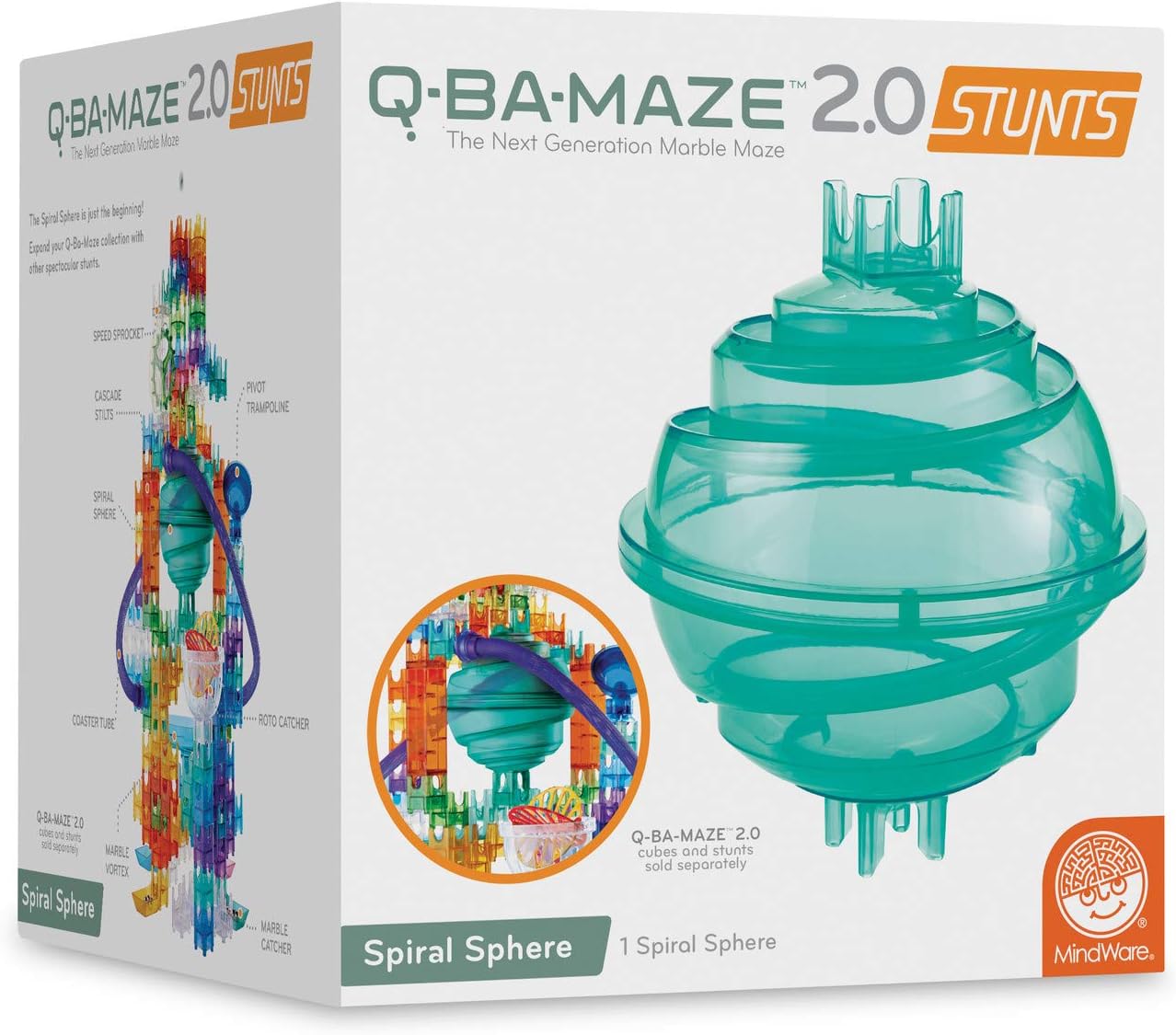 MindWare QBAMAZE marble run Sphere Stunt addon Set Toys & Games