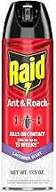 Raid Ant & Roach Killer Spray for Listed Bugs, Keeps Killing for Weeks, Lavender Scent, 17.5 oz