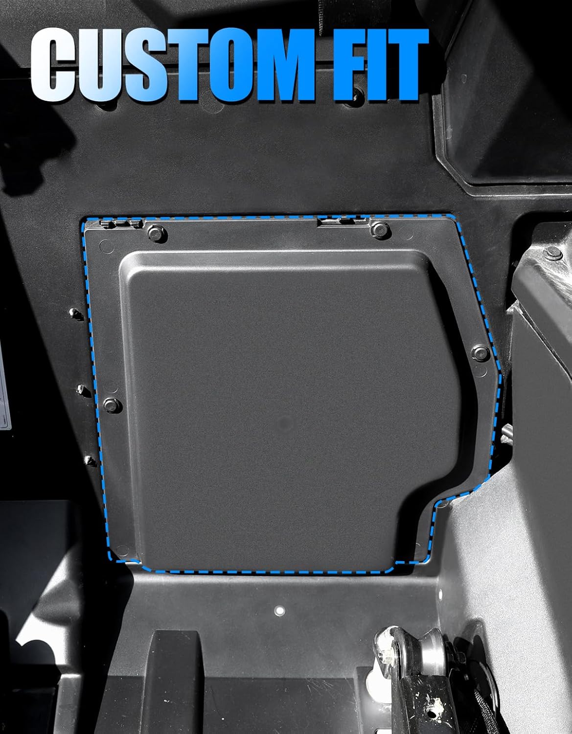 A & UTV PRO Battery Cover Kit for Can Am Maverick X3 MAX 2017-2025 All Models, Plastic Battery Cover Plate Accessories, Black, 1PC