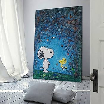 アメリカ 壁飾り スヌーピー 立体アート Amazon.co.jp: スヌーピーの絵画 Snoopy 部屋飾り キャンバス