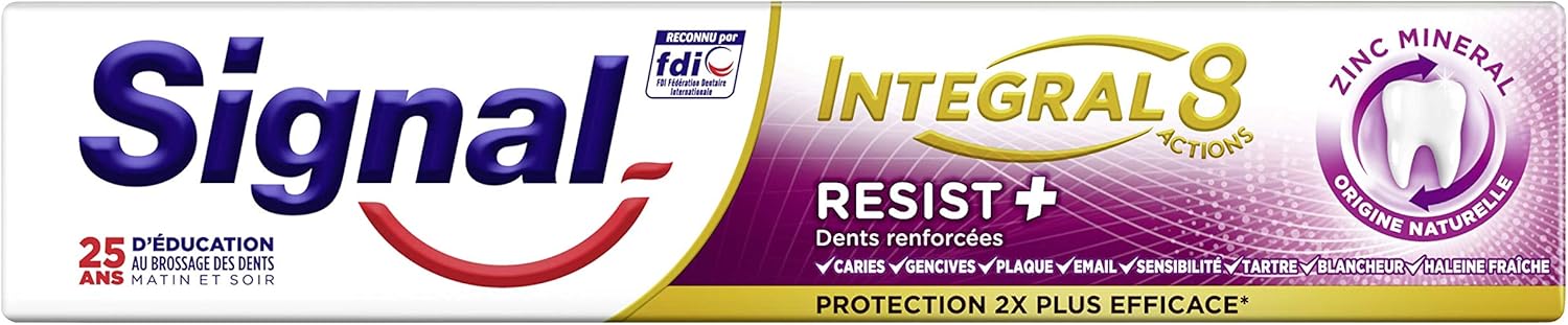 Signal Dentifrice Integral 8 Resist Plus, 75ml