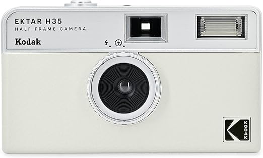 KODAK EKTAR H35 Half Frame Film Camera (Off-White, Single)