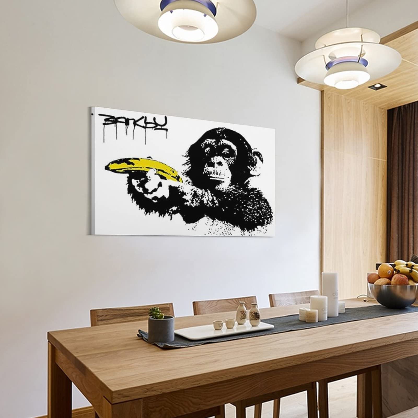 Amazon.co.jp: Banksy バンクシーモンキーウィズバナナガン ポスター