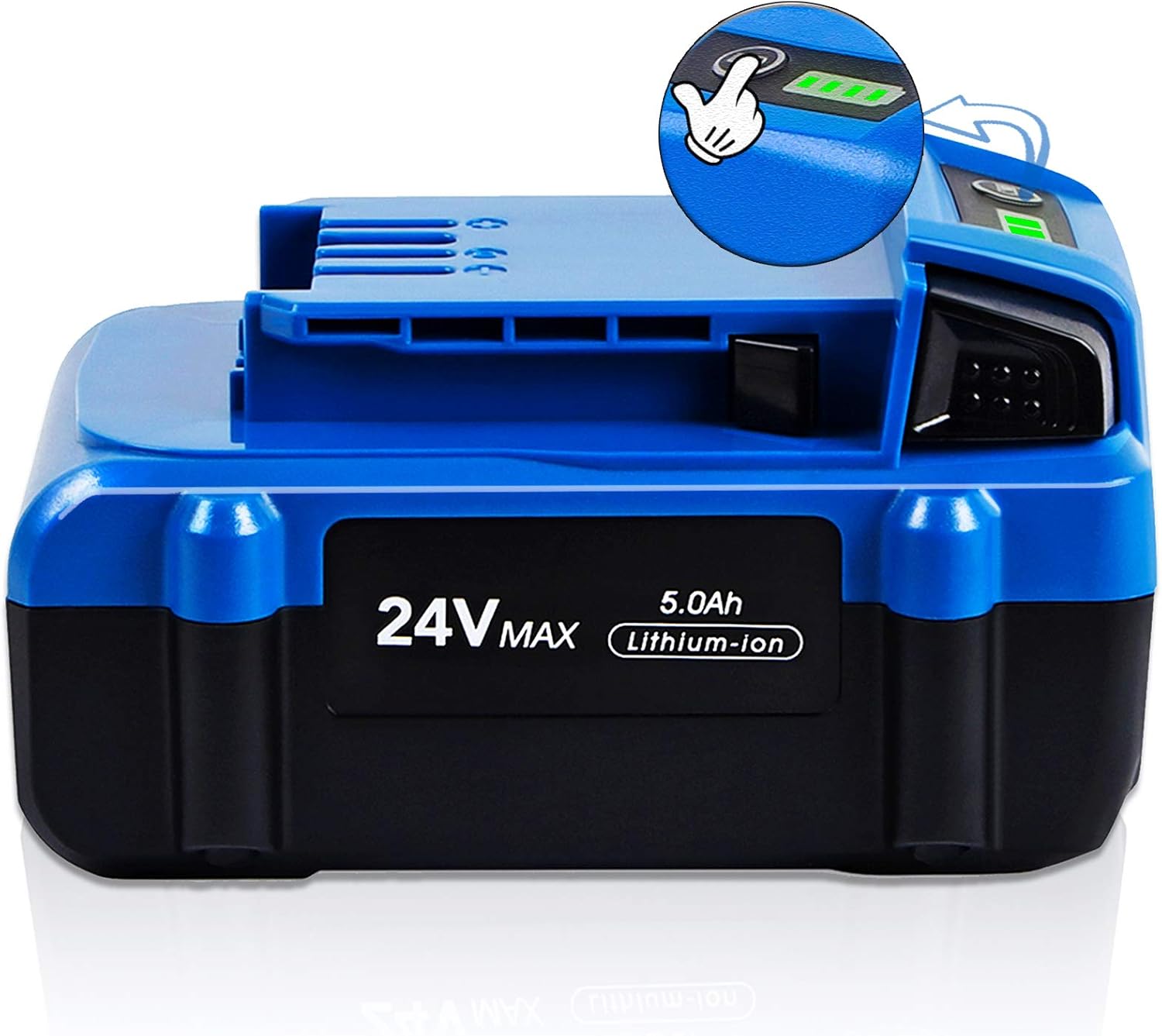 ?Upgrade!!? CaliHutt 24V 5.0Ah High Capacity Replace Battery for Kobalt 24V Battery Max KB624-03 KB524-03 KB424-03 KB224-03 Lithium Ion Cordless Tools Battery[Can't FIT Snow Joe &Sun Joe &Chain Saw]