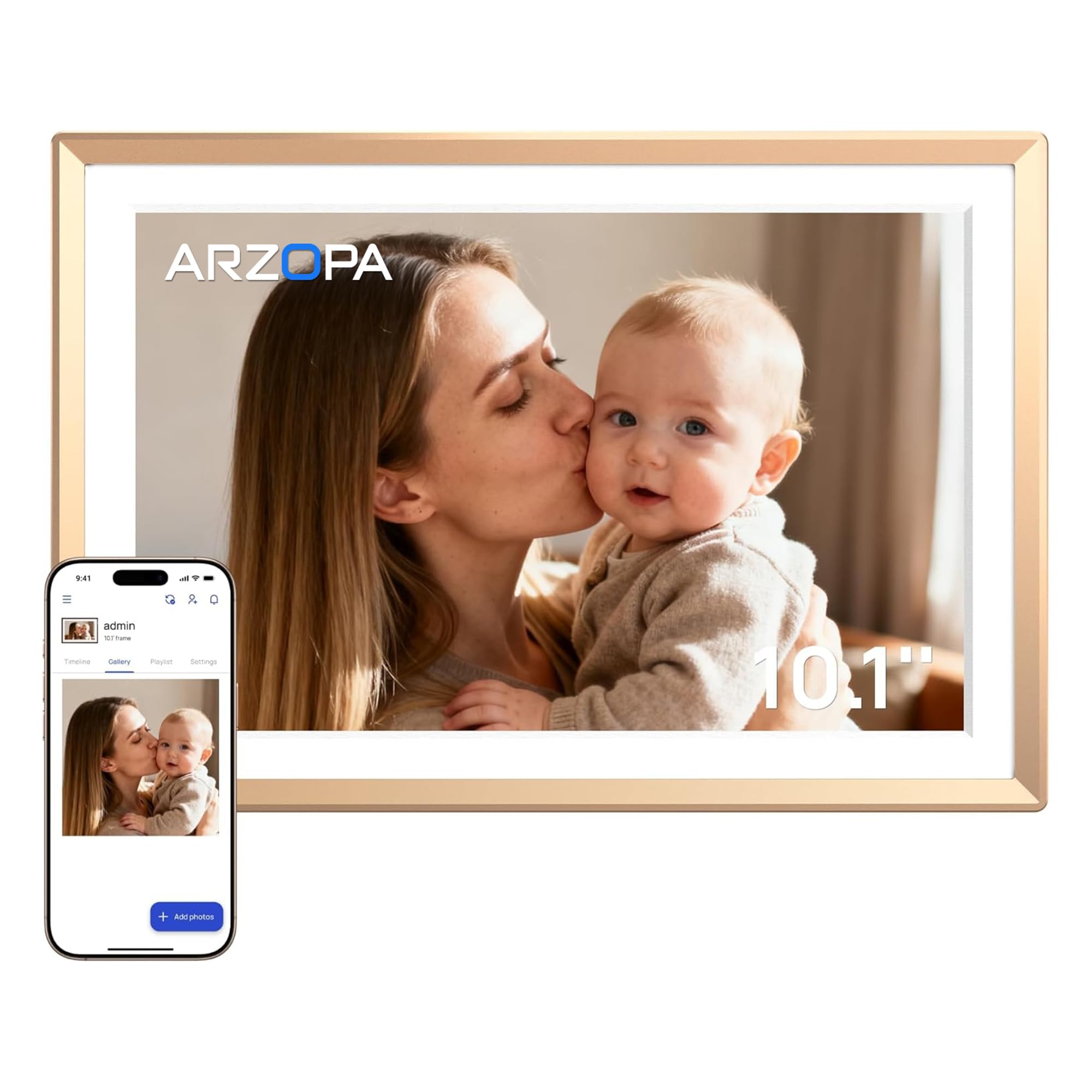 ARZOPA D10 Metal Digital Picture Frame