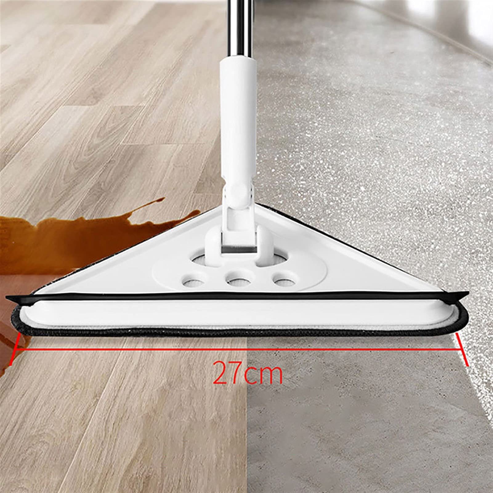 Raclettes de Douche Raclette de Douche 2 en 1 Nettoyant pour vitres avec Longue Perche d'extension Vadrouilles Plates Multifonctions pour Laver Les vitres Essuie-Glace Fournitures ménagères
