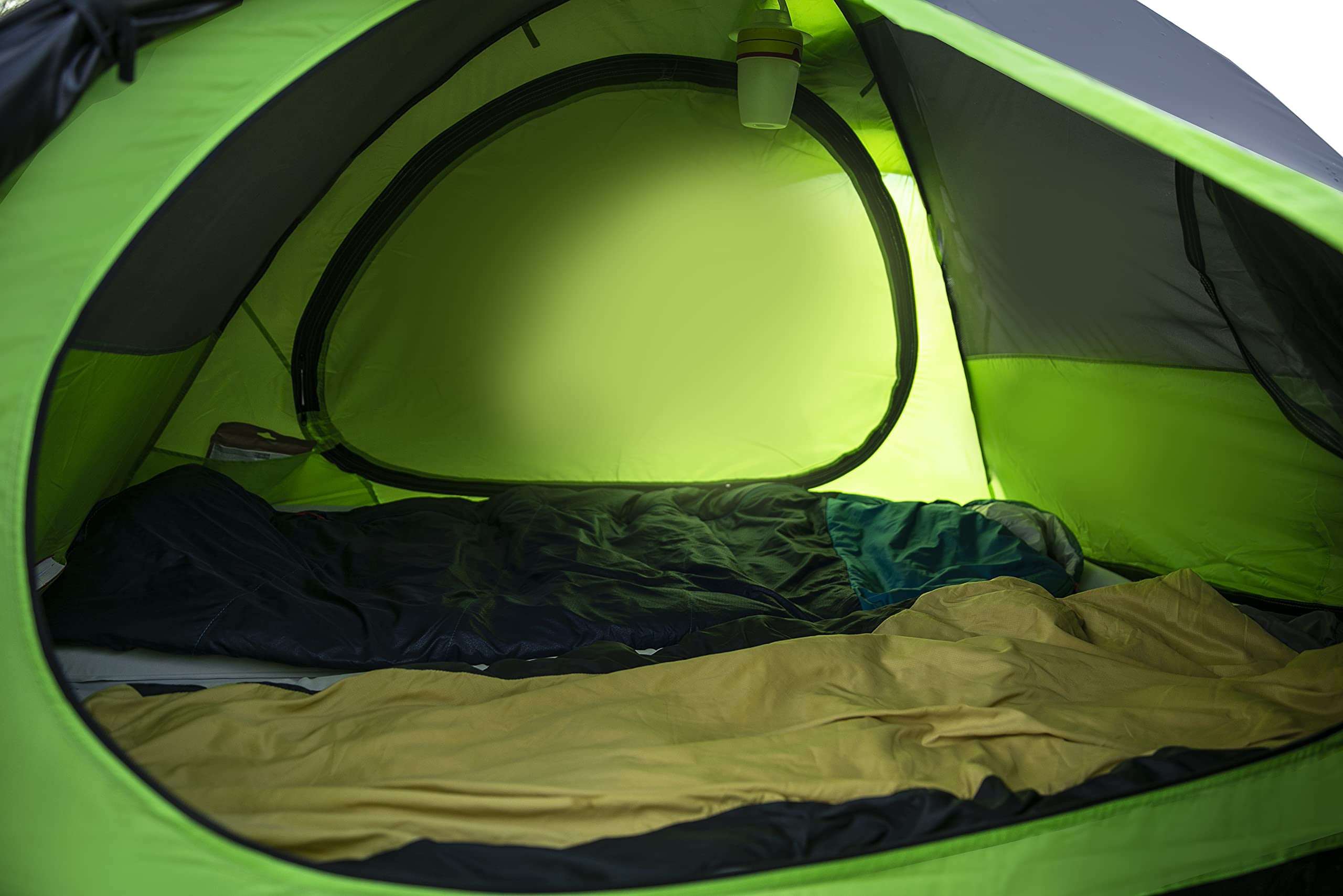peme Koepeltent Taurus 2, kuppelzelt voor 2 personen, waterdicht 4000 mm, lichte familietent, campingtent voor trekking, kamperen en wandelen, met festivaloverkapping