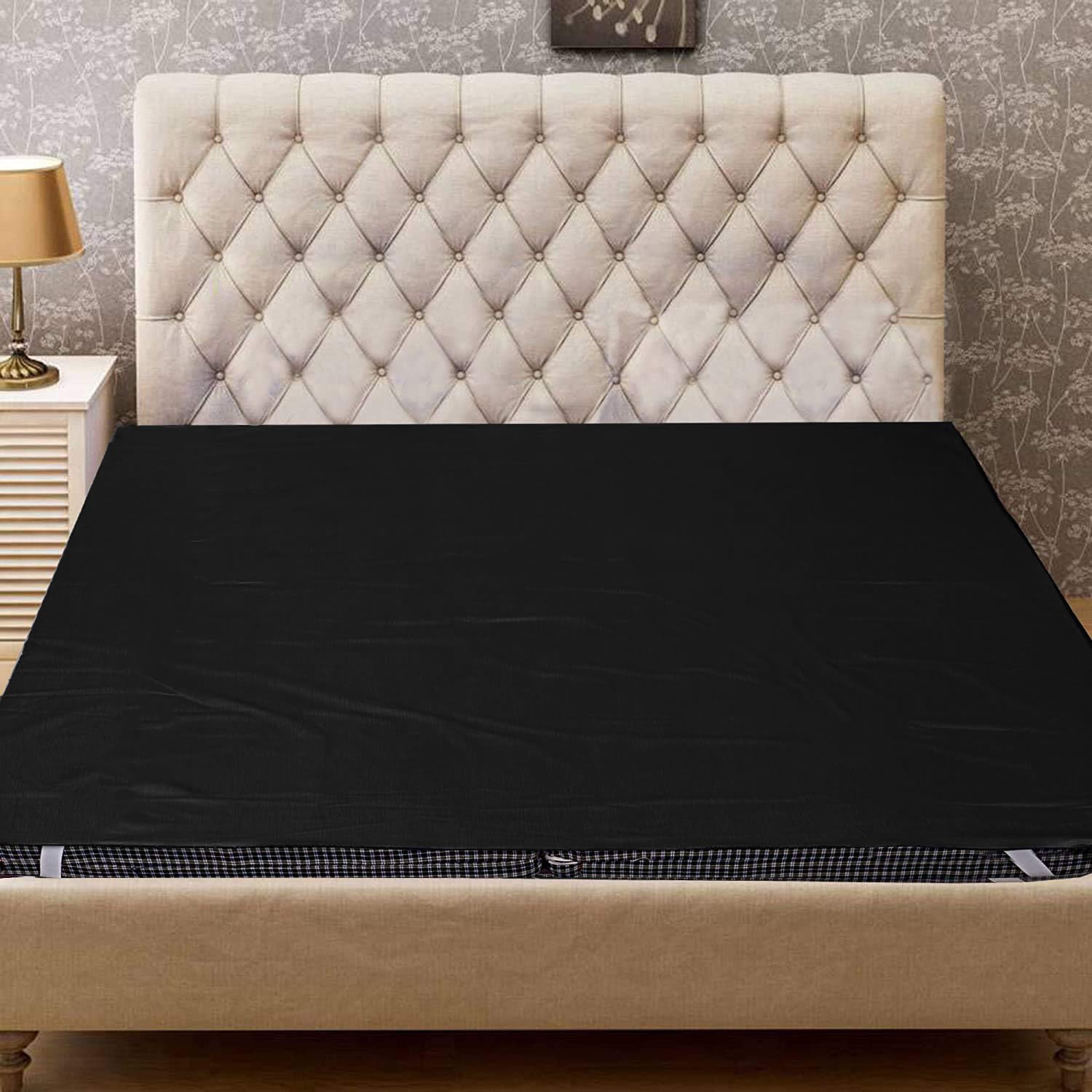 Vocal Store PVC Water Resistant Mattress Protector Sheet, (Black, Standard,75X54Inches) CPMS2-S01-75X54-picture-30