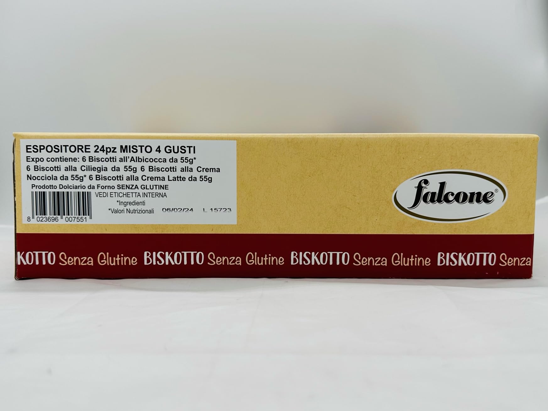 Biskotto Senza Glutine gr. 55 x 24 pz