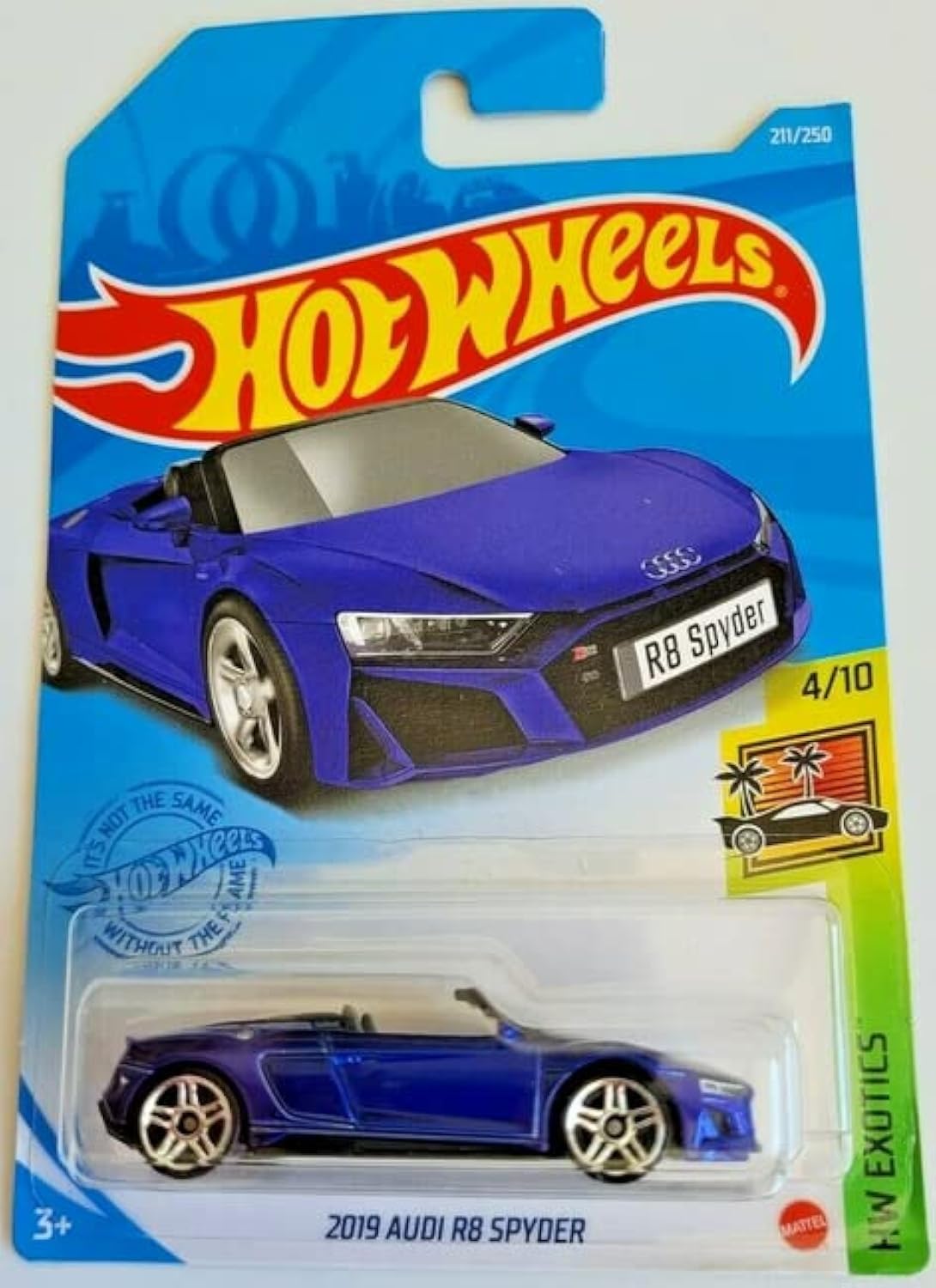 DieCast Hot Wheels 2019 Audis R8 Spyder, HW Exotics 4/10 [Blue] 211/250