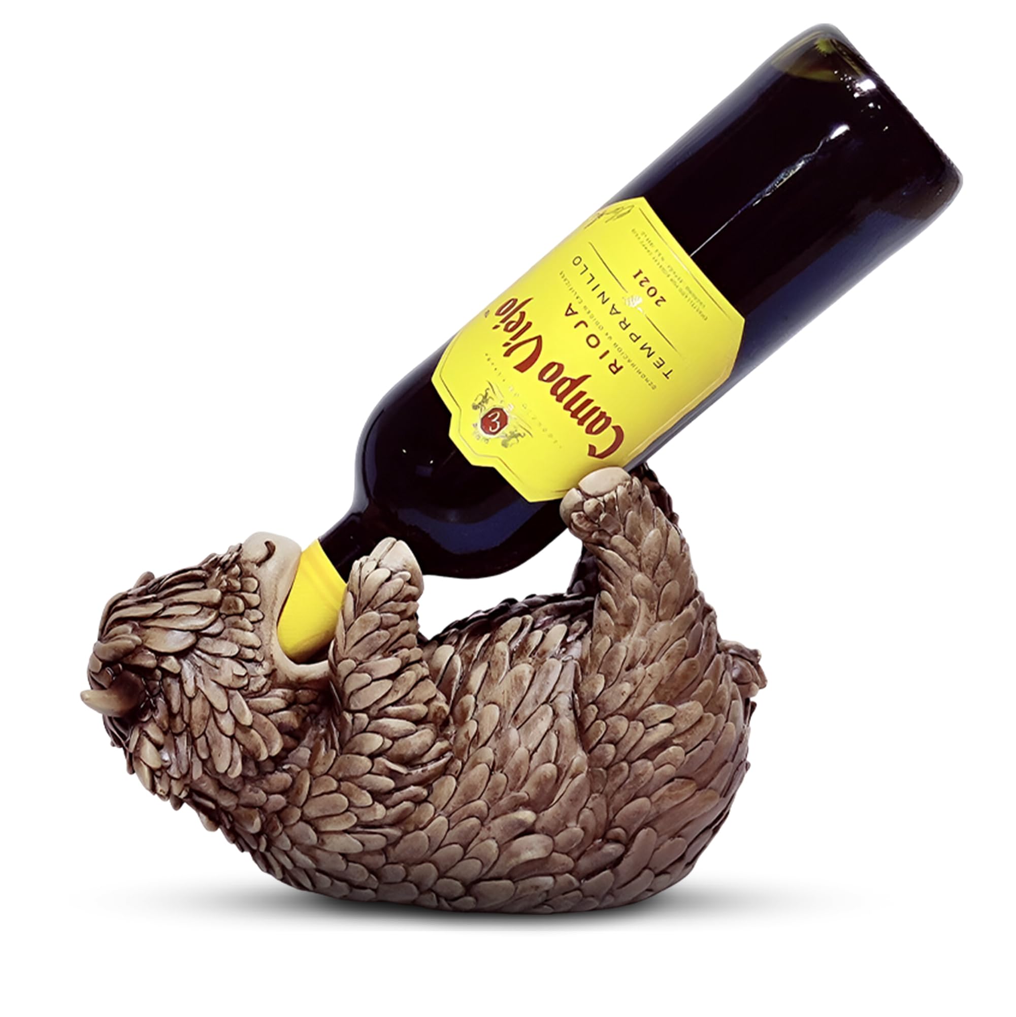 Highland Cow Wine Bottle Holder Ornament Figurine Home Bar Gift