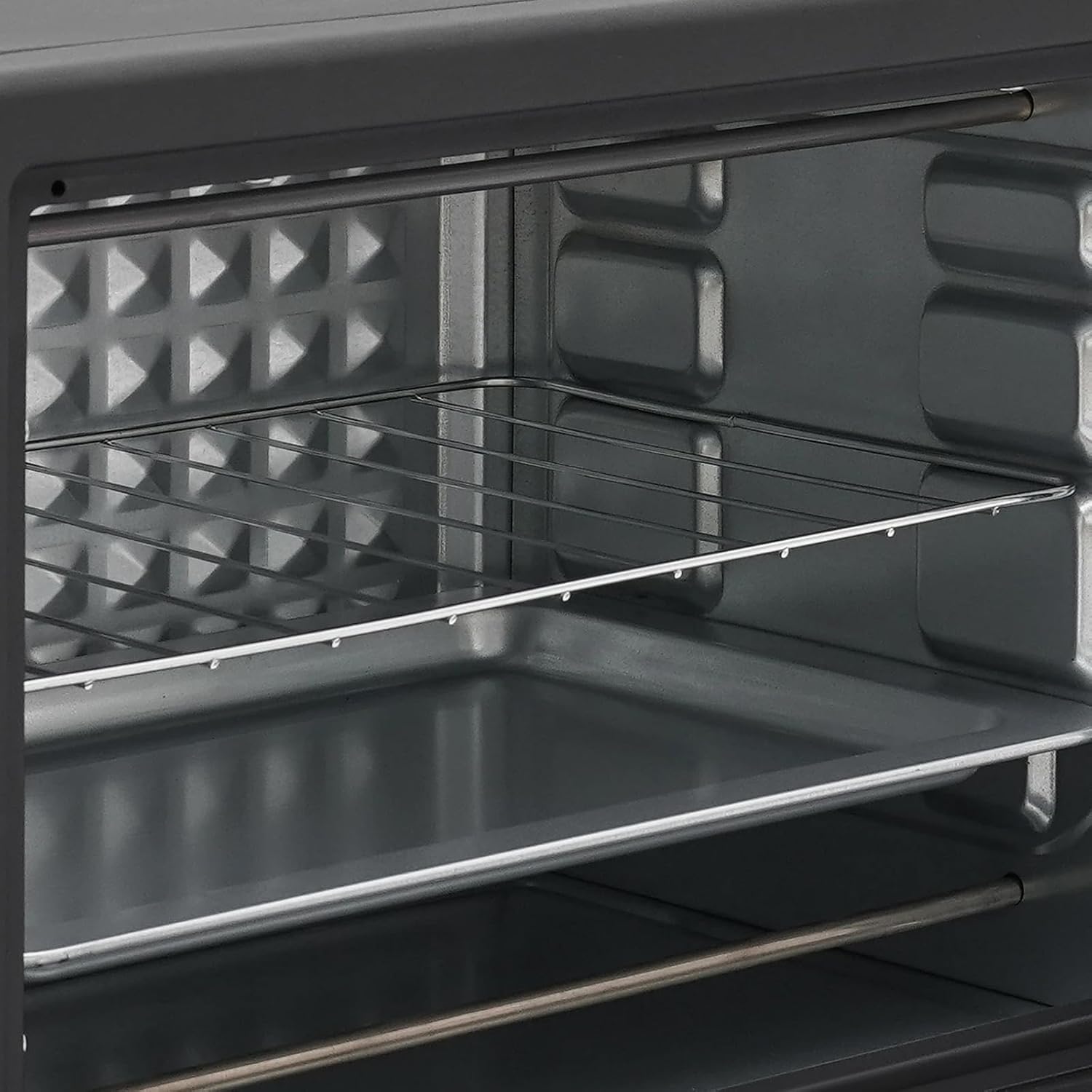 Horno Sobremesa Eléctrico, Negro, 22L, 1500W, Hasta 250°C, 3 Modos de Calor, Temporizador 60 Minutos, con Bandeja y Rejilla, Don Feliz