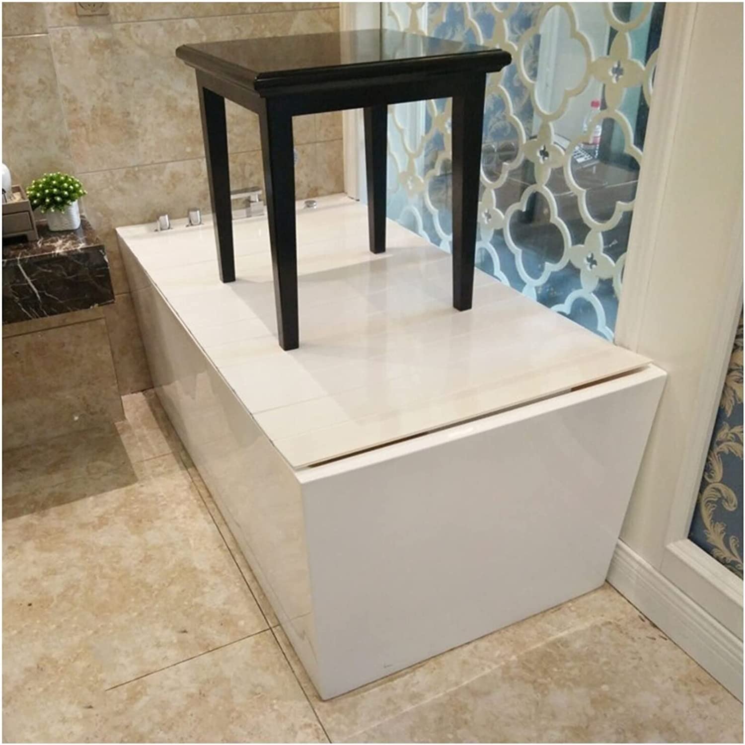 Couvercle de baignoire pliable JATIBOSH pour regarder vos séries dans le bain