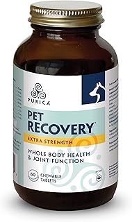 PURICA - Pet Recovery X-Strength Chewable Tablets - Pet Recovery Supplement for Dogs & Cats - Dog Joint Health Supplement - Pet Body Health - Pet Supplements - Joint Support for Dogs and Cats - 60 Count (Pack of 1)