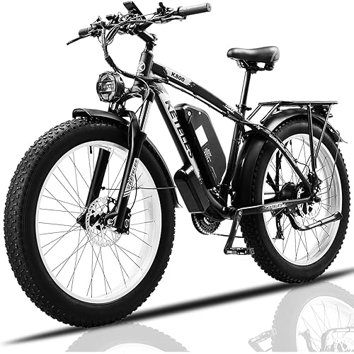 1600W High Power Adult Electric Bike | 20AH Removable Li-ion Battery, Top Speed ​​28MPH, 35 Miles of Range, UL2849 Certified, Liftable Seat, Hydraulic Brakes and LCD Display K800