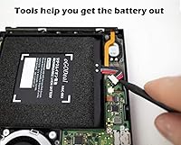 Vista 6 de oGoDeal HAC-003 Battery Replacement Compatible for Nintendo Switch 2017 Game Console HAC-001 Internal Upgrade 4310mAh Battery with DIY Repair Tool