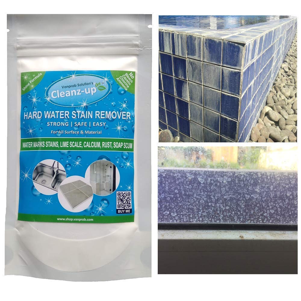 Cleanz-up Hard Water Stain, Limescale Remover | No Fumes, Polish, Eco-Friendly, Safe, Easy | For Glass, Tap, Shower, Tiles, Metal, Toilets - 500 gms Powder Pack (B08SQRTGXG) Amazon Price History, Amazon Price Tracker