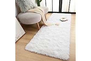 Terrug Fluffy Washable Rugs for Bedroom 2x6