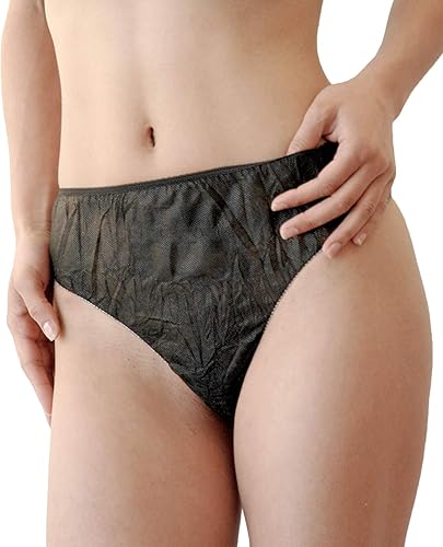 Bragas desechables para mujer, ropa interior negra (30 unidades)