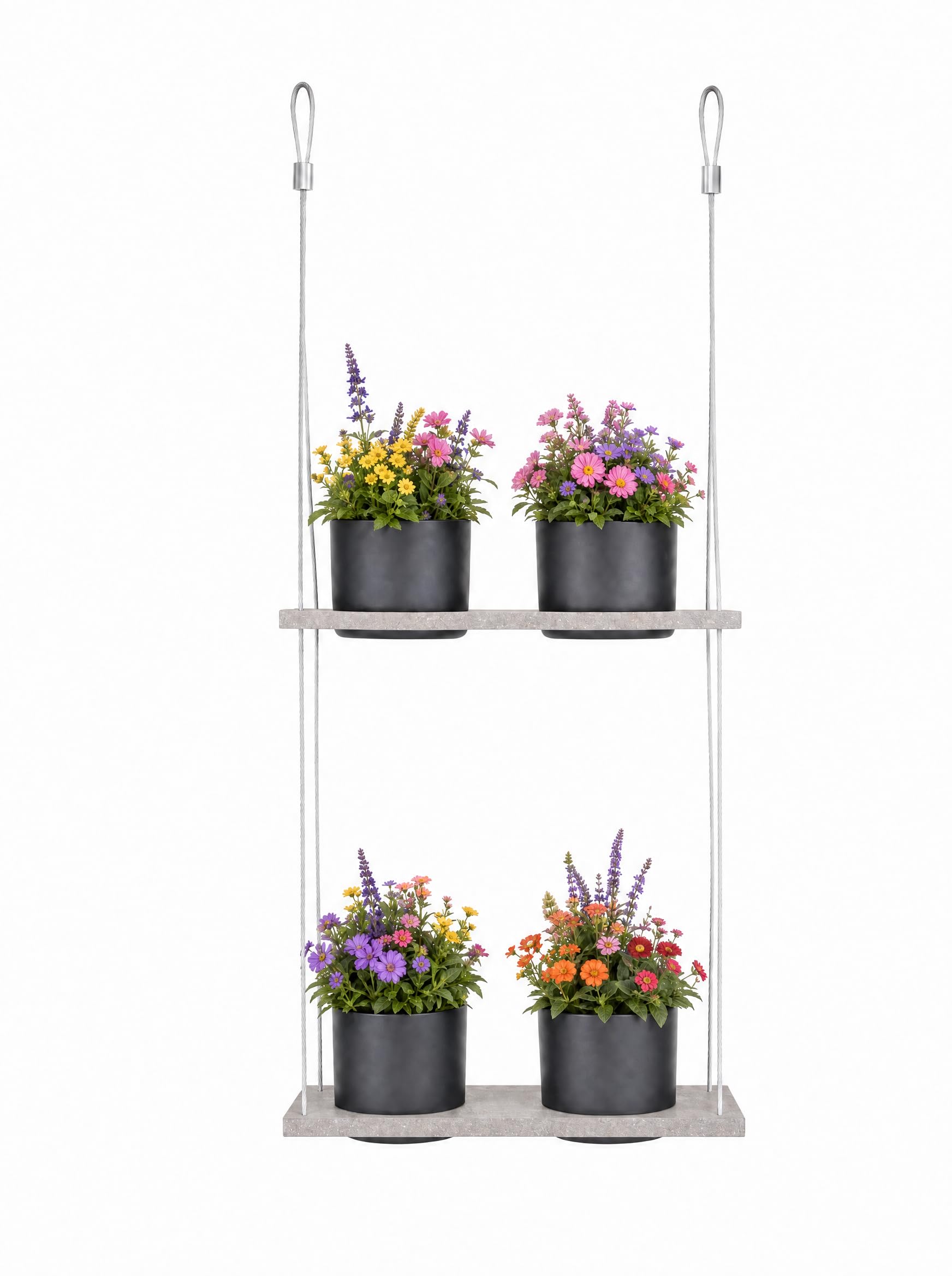 Photo 1 of Vioscapes Hanging Planter Line, 4 Pots Shelf