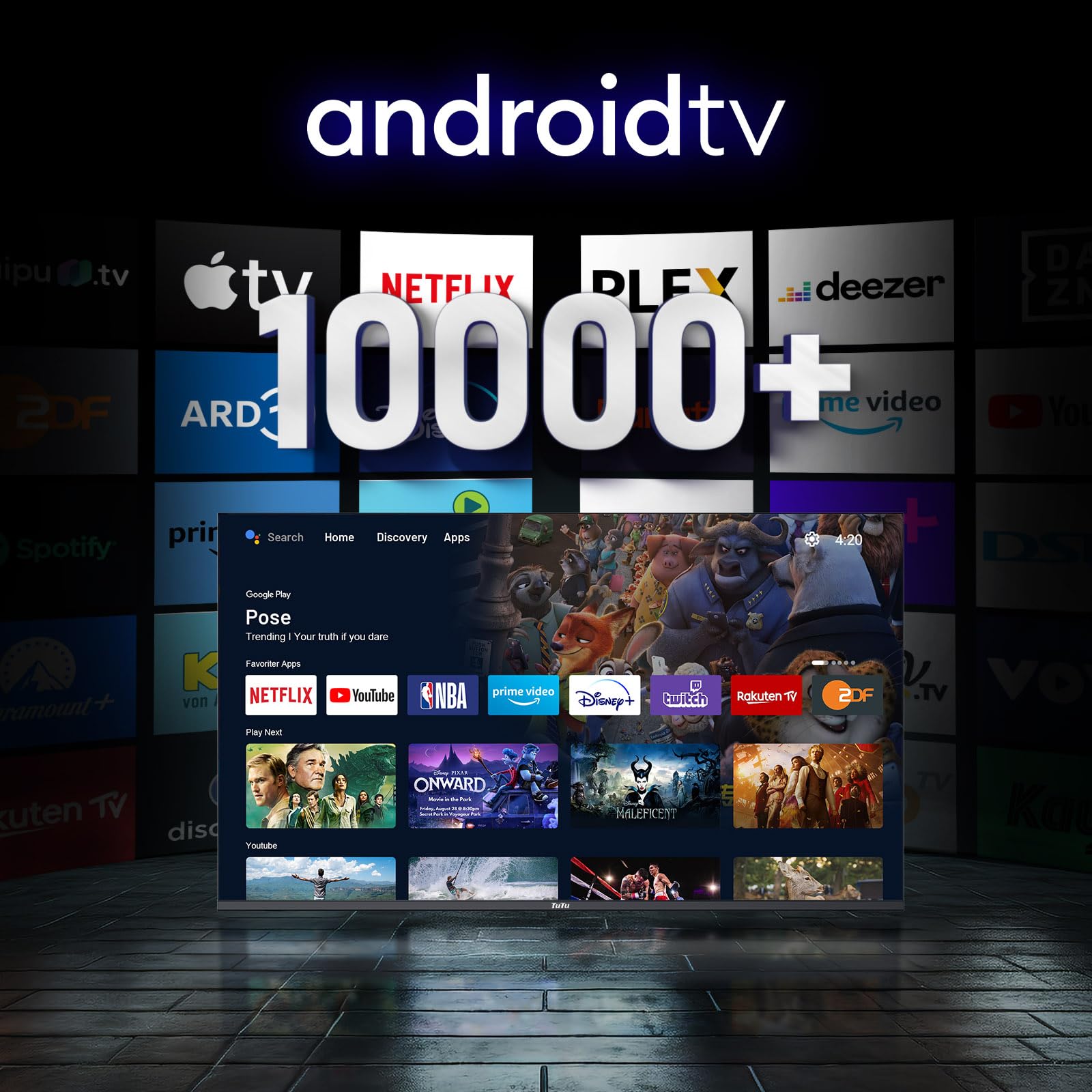 TuTu Smart TV 43 Pollici 4K UHD - Dettaglio