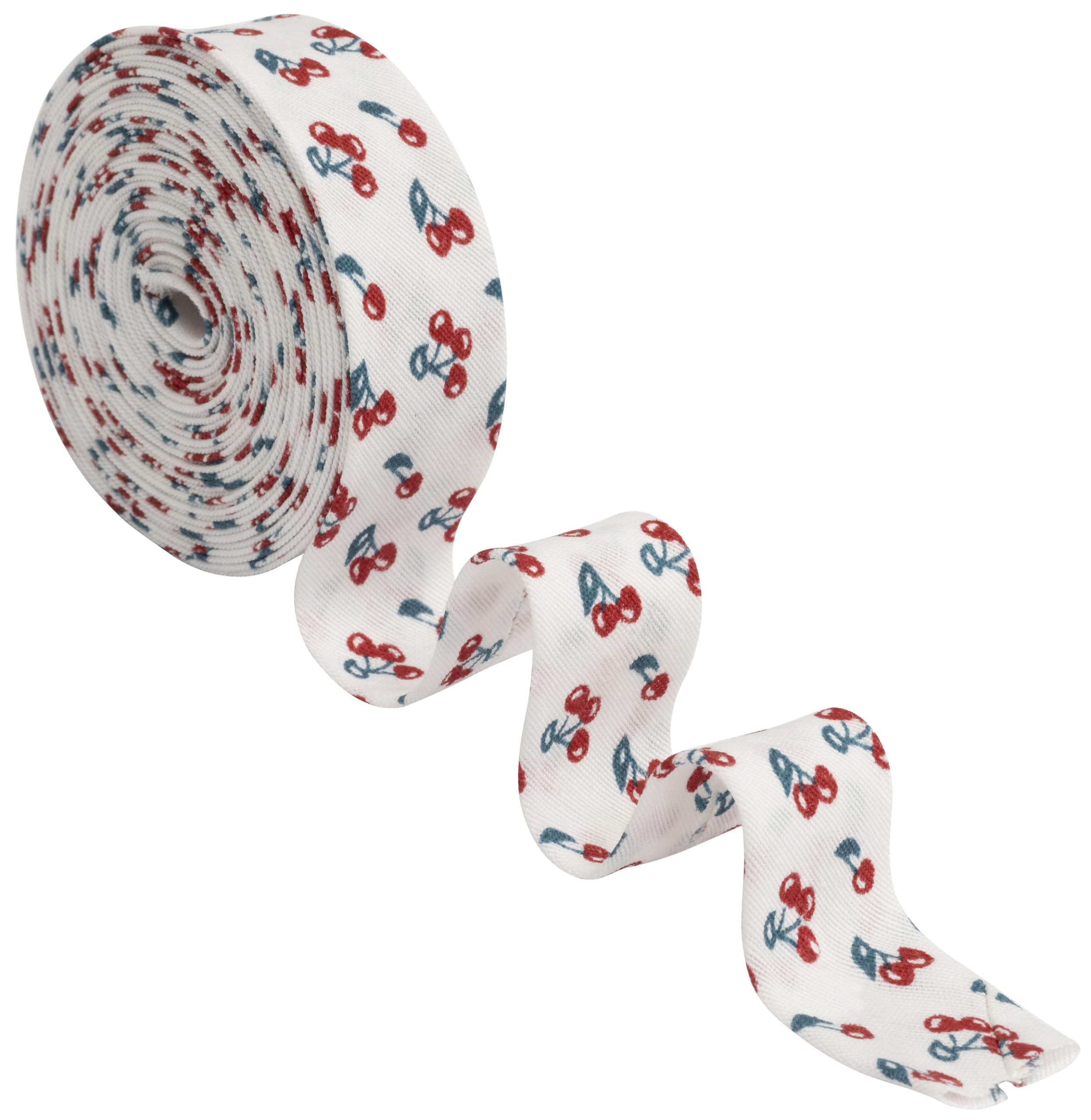 AERZETIX Bande Biais Décorative 4.5m X 20mm Motifs Marins Bleu Rouge Blanc - Mercerie Couture