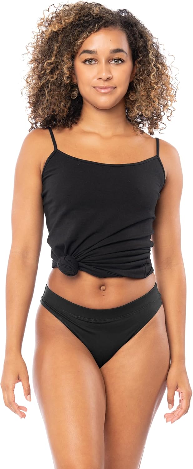 Sexy Basics Women's Sport Thong | 6 & 12 Pack | Hi Waisted Ultra Soft Seamless Any Wear Bikini Underwear - Image 2