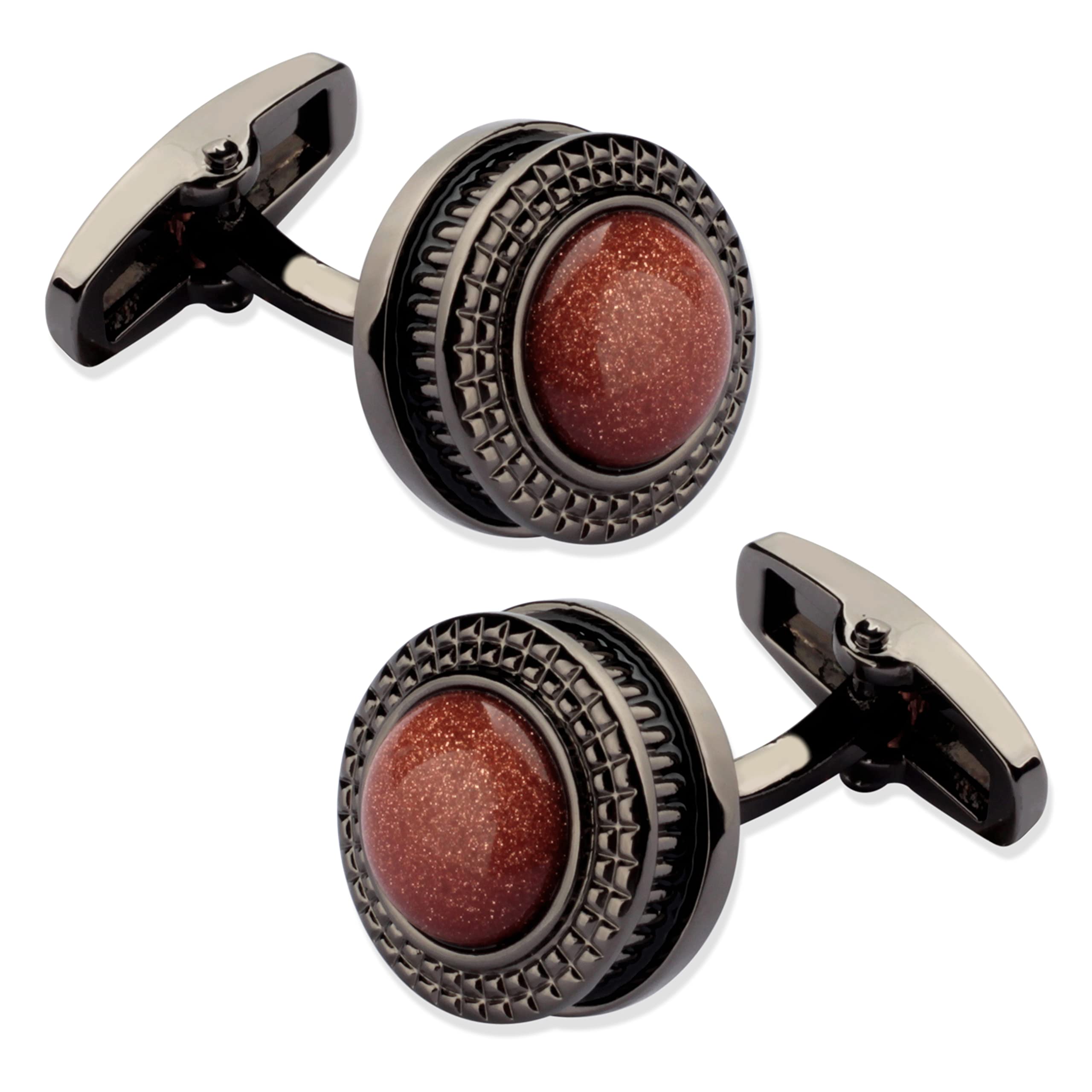 Panjatan Circle Sparkle Button Up Cufflinks for Men. (B097TV58K4) Amazon Price History, Amazon Price Tracker