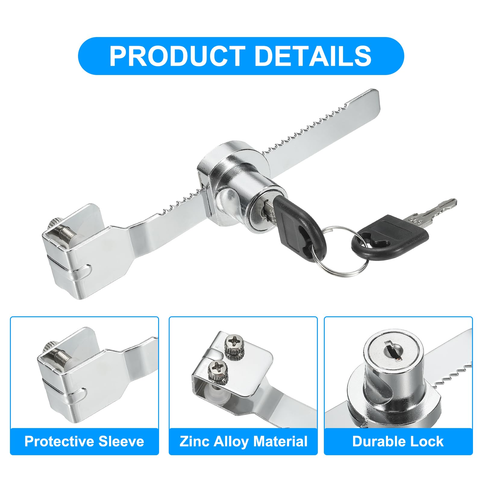 PATIKIL Sliding Glass Cabinet Lock - Image 4