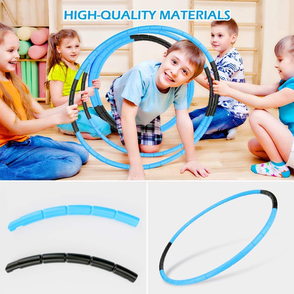 Flintronic Hula Hoop Fitness, 8 Sections Removable Fitness Hoop With