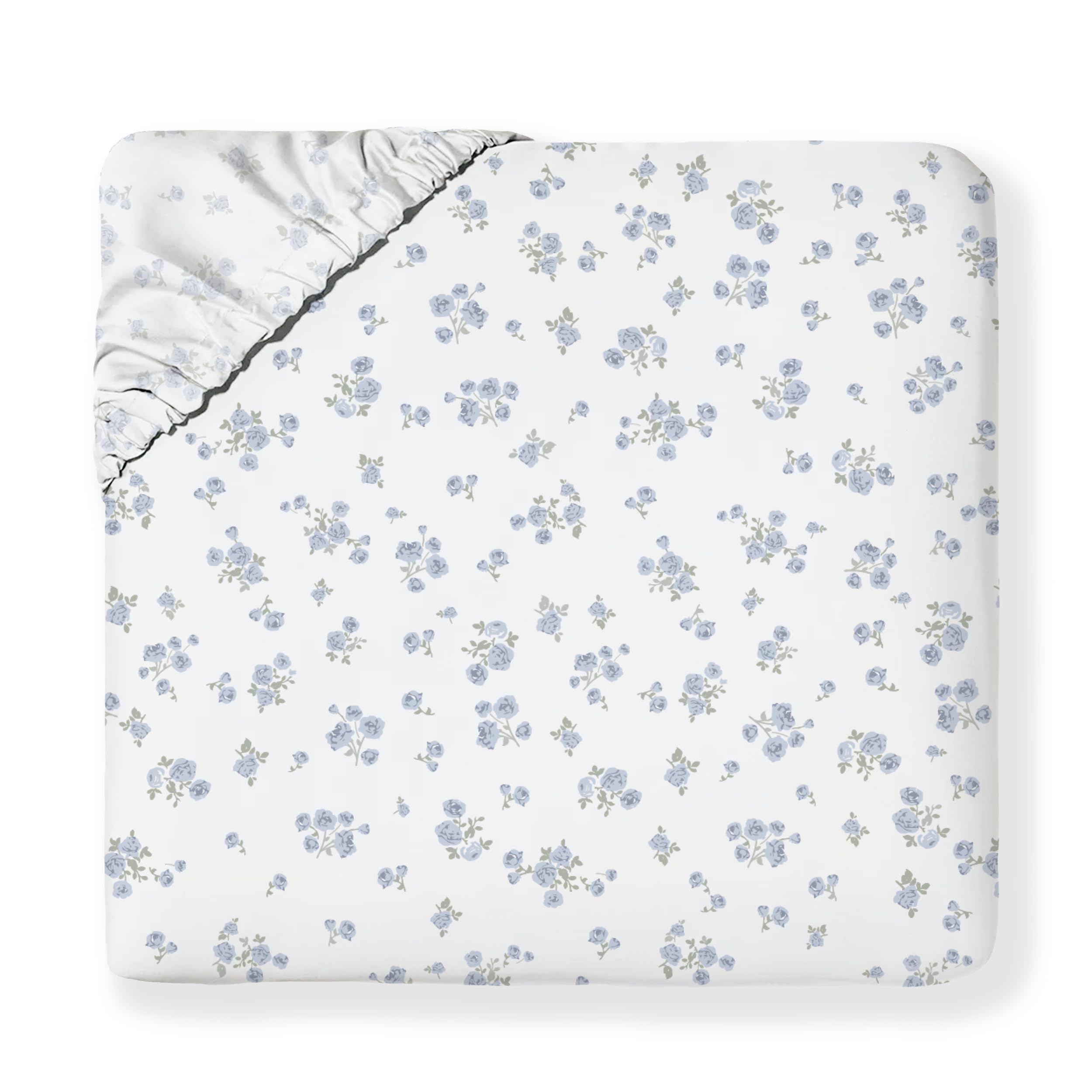 MakeMake Organics - Juego De Sábanas Bajeras De Algodón Orgánico Certificado GOTS Con Funda De Almohada, Ultra Suave, No Tóxica, Transpirable, Puntos Neutros Para Niños Y Niñas (Queen, Dotty