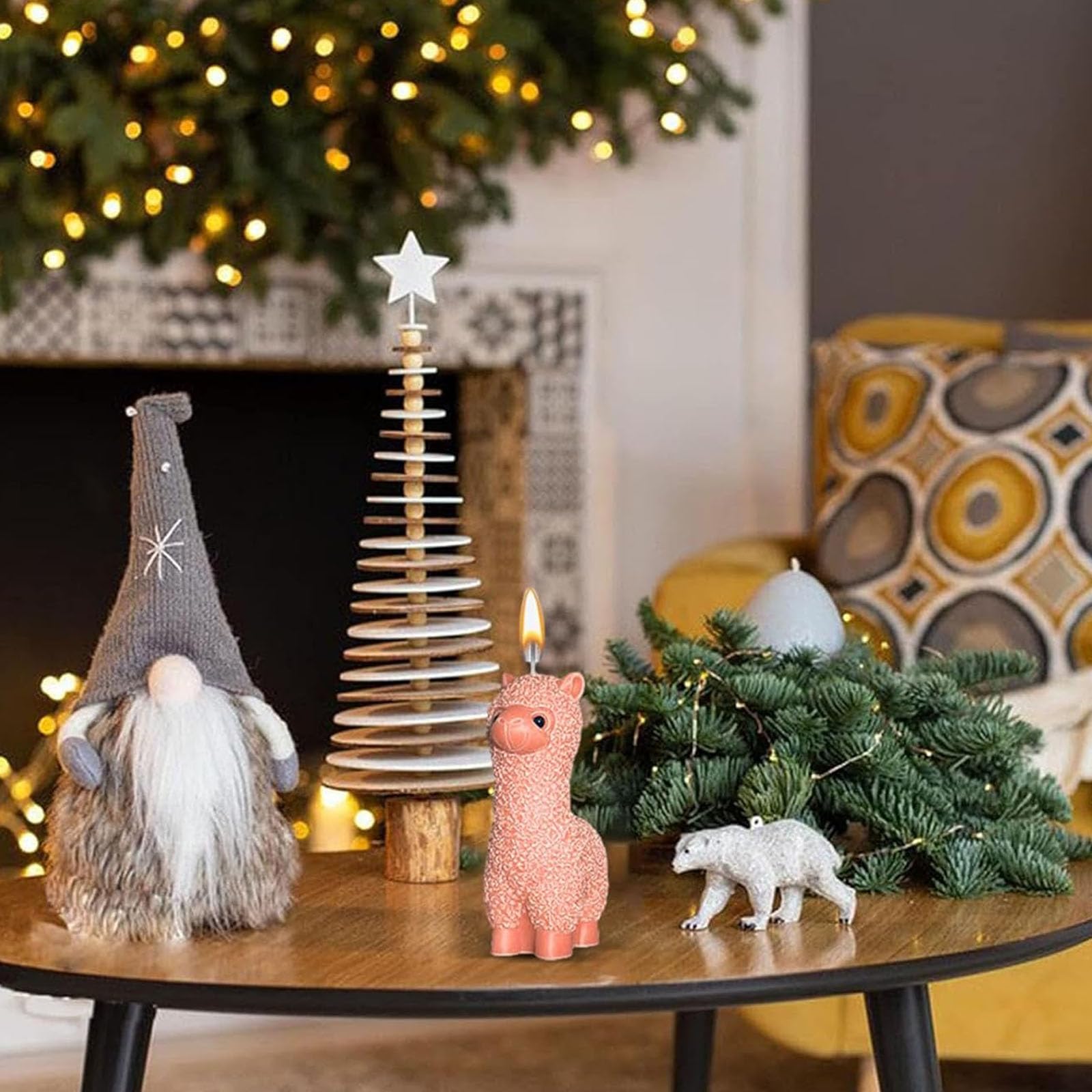 Stampo In Silicone Per Candele Alpaca - Per DIY, Resina, Gesso, Facile Da Sformare, 9.3x6.3x3.3 Cm - Foto 4