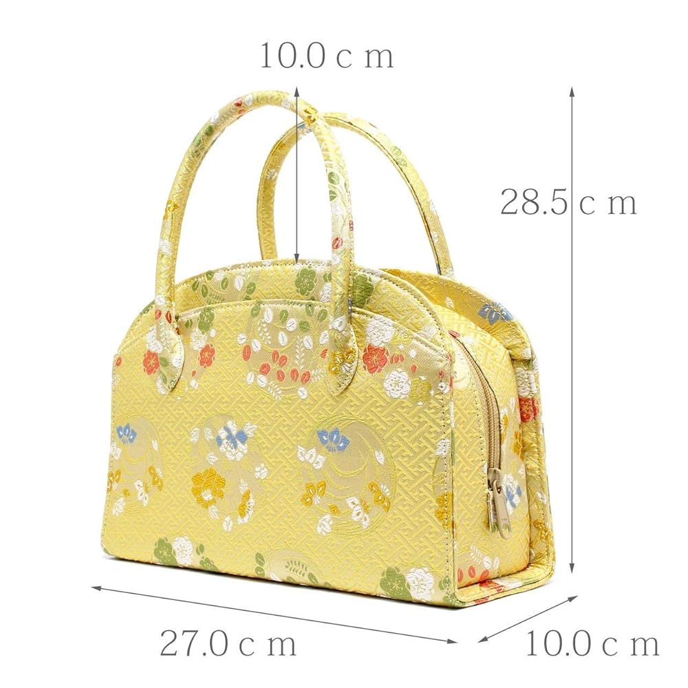 利休バッグ　正方形　正絹　美品　和装　着物　　入学式　パーティー　お茶会　観劇 楽天市場】岡重謹製 利休バッグ お茶席バッグ 正絹友禅バッグ