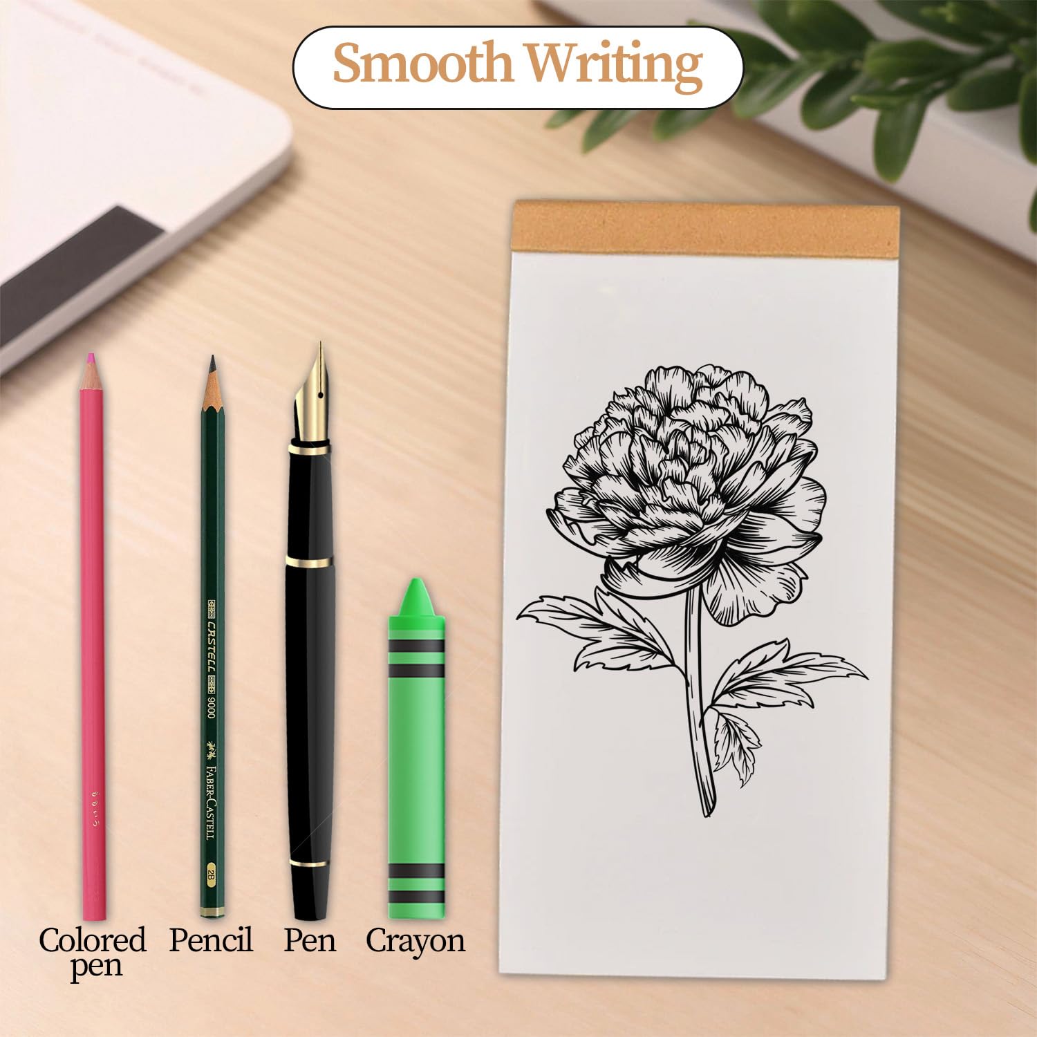 6 Pack Blank Flip Books, A7(10.5 X 7.4cm)Small Notepad Sketchbook Sketchpad, 120 Pages (60 Sheets)Sketching And Cartoon Creation Book, Thick Sketch - View #11