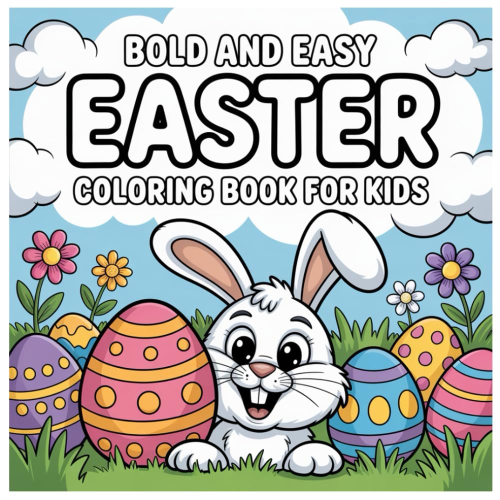 Easter Coloring Book: Bold and Easy
