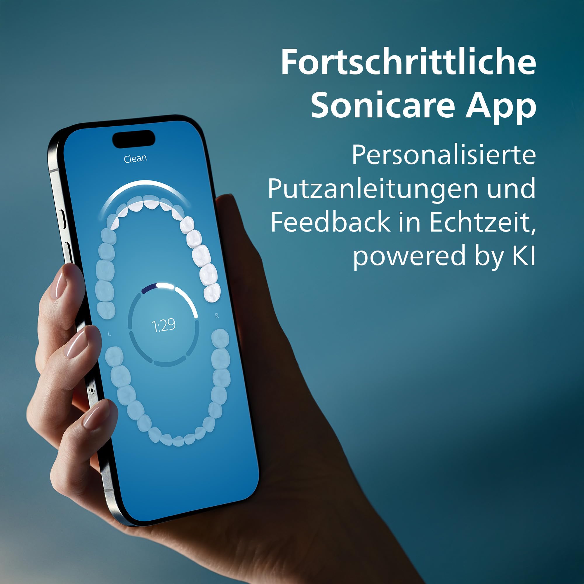 Philips Sonicare DiamondClean Prestige 9900 elektrische Zahnbürste - Schallzahnbürste mit SenseIQ, A3 Premium-All-in-One-Bürstenkopf und Ladeetui in Mitternachtsblau (Modell HX9992/12)