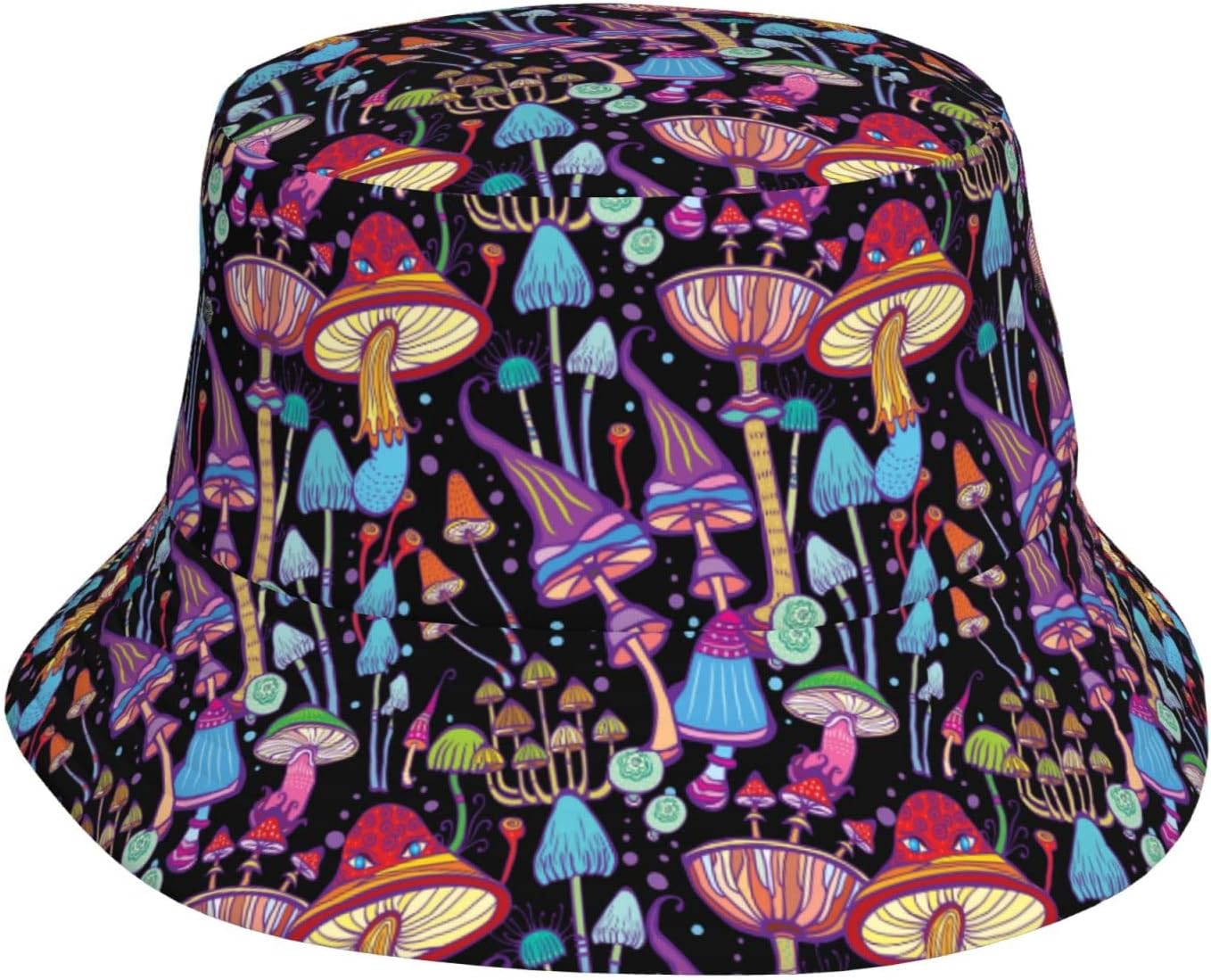 Mushroom Bucket Hat for Women Men Summer Sun Hat Fisherman Hat Sun Protection Cap Packable Trendy Travel Beach Vacation