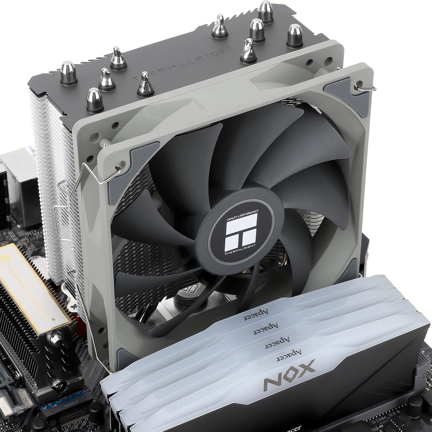 Thermalright TR AK120 SE Ventilateur CPU pour AMD et Intel, Tour Unique Refroidissement Silencieux, 1550 tr/min, 5 Tubes de Chaleur Refroidissement PC, Compatible avec AM5/AM4/LGA1851/1700/1200/1150
