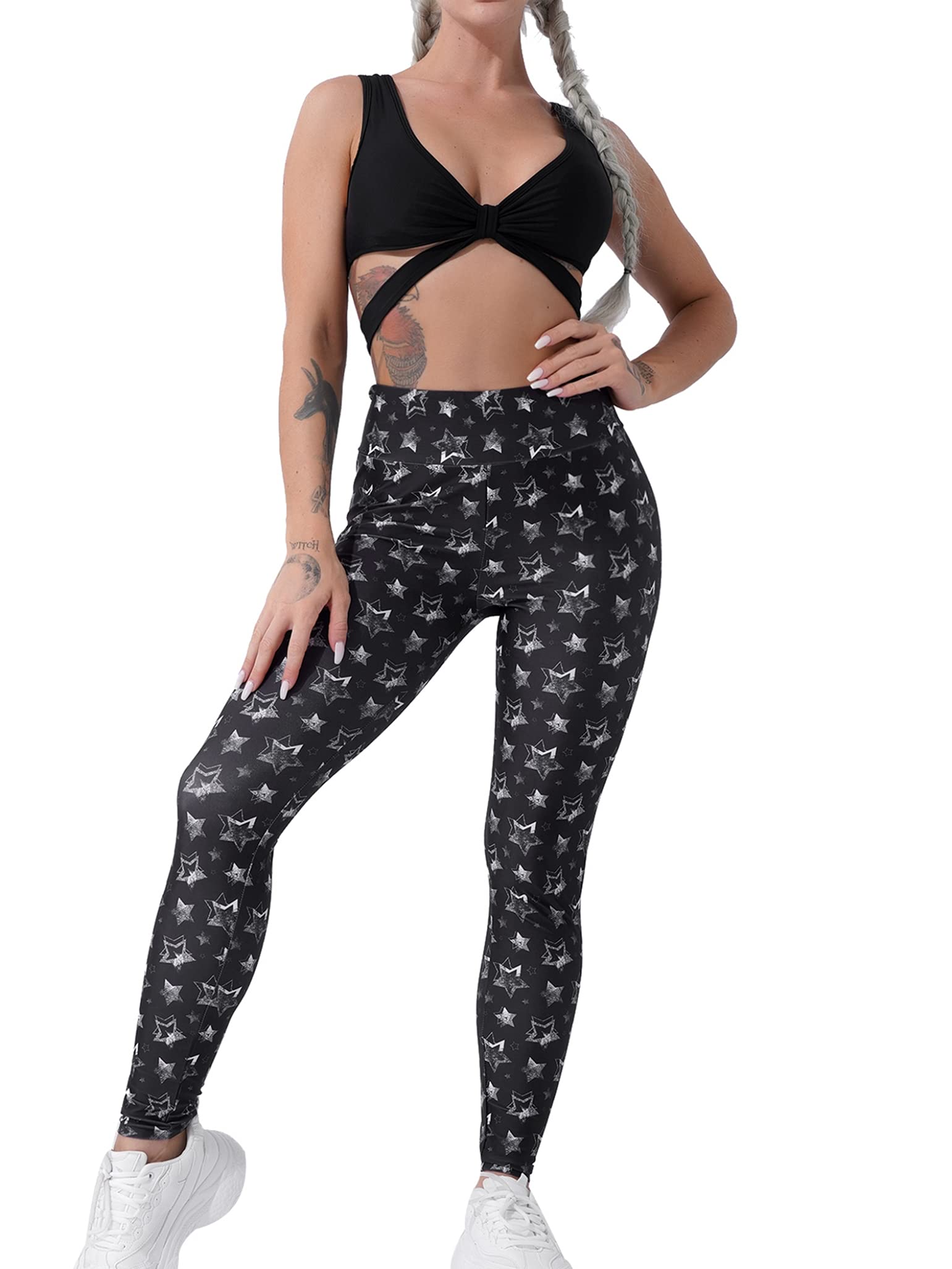 Women Sweatsuits 2 Piece Yoga Fitness Workout Outfits Legging and Sports Bra Gym Clothes Sets