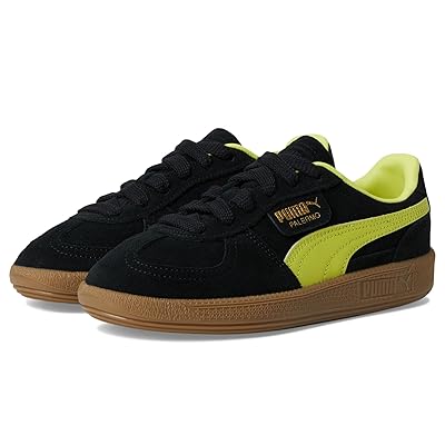 PUMA Kids Palermo (Big Kid) Kids Shoes Puma Black/Lemon Sherbert