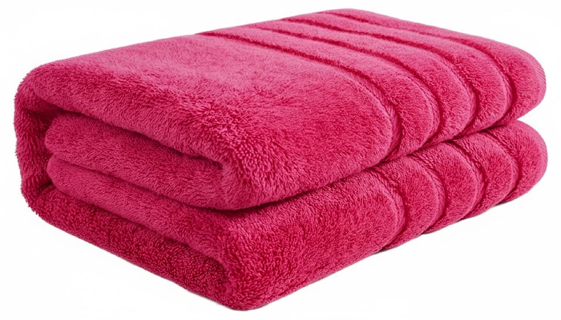 EDB Extra Large Bath Sheet Super Jumbo Big Bath Sheets Towels 100x200cm Body Wrap Thick Absorbent 100% Cotton Quick Dry Bath Towel 600-GSM (Pink)