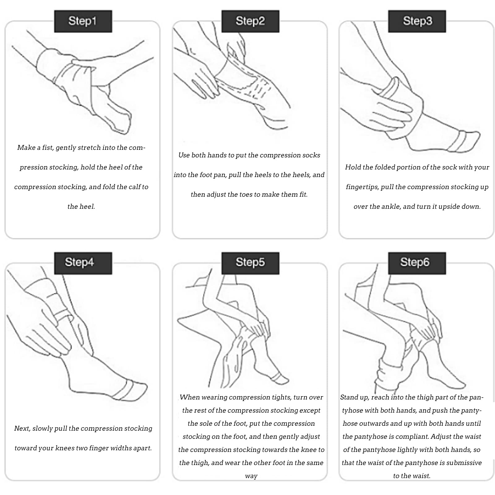 30-40 Medias de compresión graduada para venas varicosas Medias médicas de tubo mediano con compresión para deportes Vuelo Viajes Embarazo Linfedema Coágulos de sangre Aceleración,Piel cubierta del de