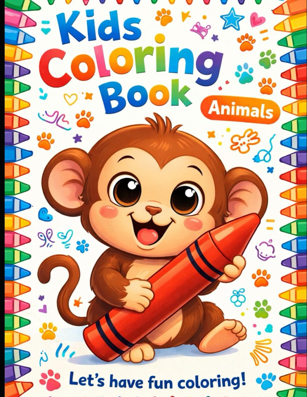 Fun and Engaging Children’s Animals Coloring Book for Kids Ages 3 to 6